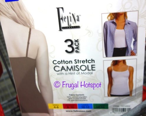 Felina Ladies Camisole 3-Pack at Costco