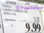 Costco Sale Price: Felina Ladies Camisole 3-Pack