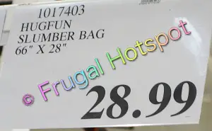 Hugfun Slumber Bag | Costco Price