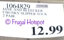 Costco Price: Jane and Bleecker Slipper Socks 2-Pair