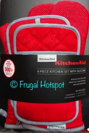 KitchenAid 2 Oven Mitts + 2 Pot Holders Set at Costco