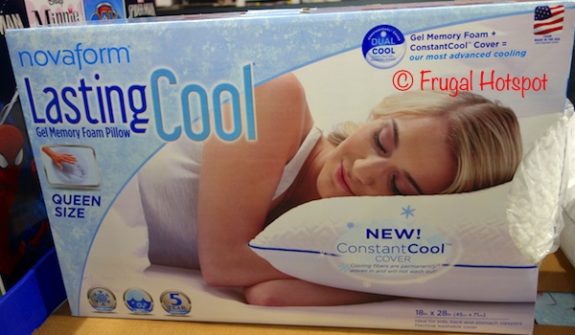 Novaform Lasting Cool Gel Memory Foam Pillow Queen Size 