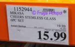 Costco Sale Price: Mikasa Cheers Stemless Wine Glasses 6-Piece Set