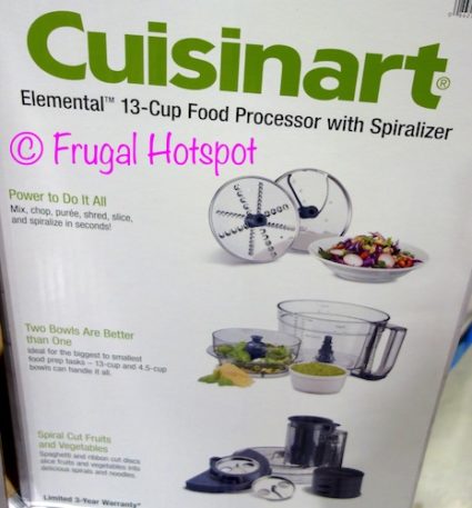 Cuisinart Elemental 13-Cup Food Processor with Spiralizer at Costco Cuisinart Elemental 13-Cup Food Processor with Spiralizer at Costco