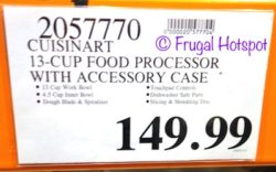 Costco Price: Cuisinart Elemental 13-Cup Food Processor with Spiralizer Costco Price: Cuisinart Elemental 13-Cup Food Processor with Spiralizer