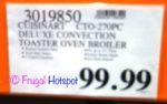 Costco Price: Cuisinart Deluxe Digital Convection Toaster Oven Broiler Costco Price: Cuisinart Deluxe Digital Convection Toaster Oven Broiler