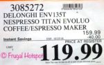 Costco Sale Price: DeLonghi Nespresso Vertuo Evoluo Coffee/Espresso Maker