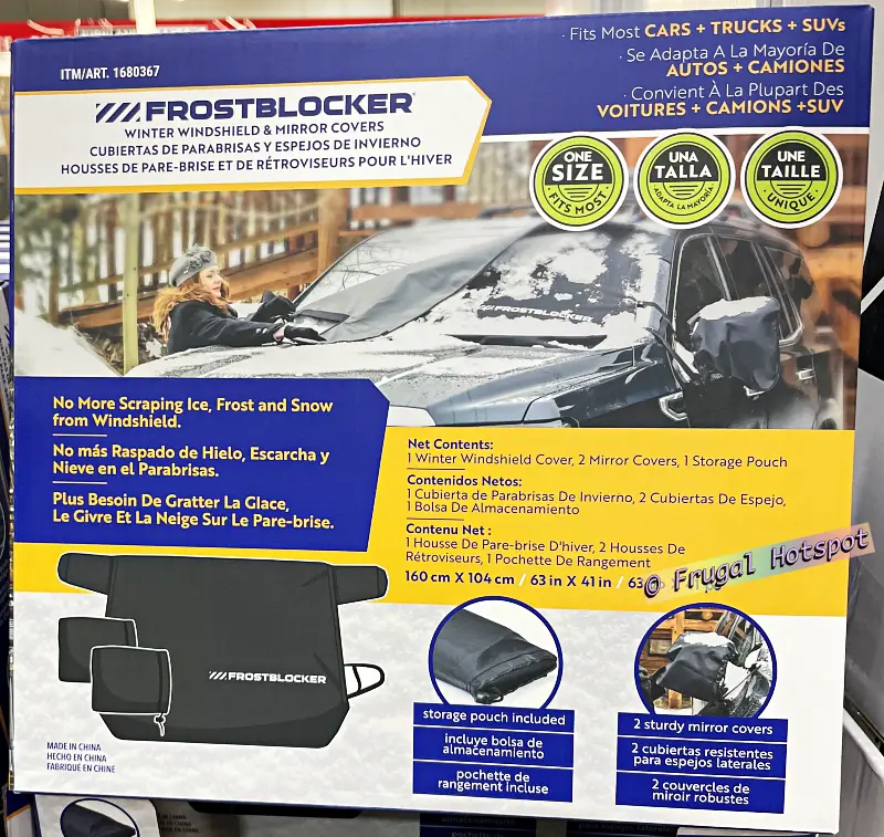 Frostblocker Winter Windshield and Mirror Covers | Costco 1680367