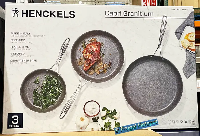 Henckels Capri Granitium 3-Piece Non-Stick Skillet Set | Costco 1080092