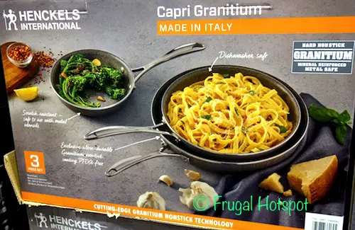 Henckels Capri Granitium 3-Piece Aluminum Fry Pan Set at Costco