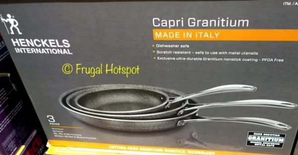Henckels Capri Granitium 3-Piece Aluminum Fry Pan Set at Costco