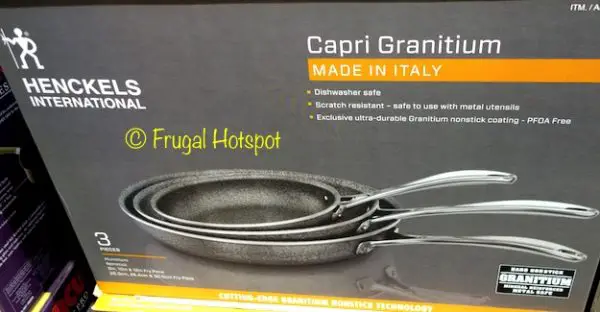 Henckels Capri Granitium 3-Piece Aluminum Fry Pan Set at Costco