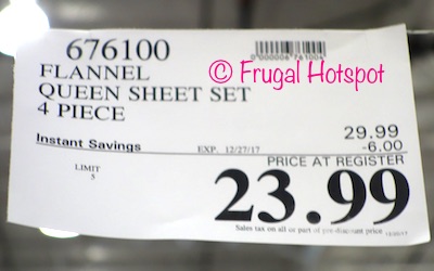 Costco Sale: Flannel from Portugal Queen Sheet Set $23.99 | Frugal Hotspot