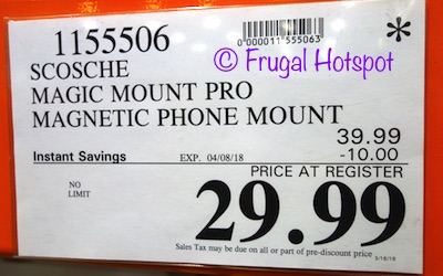 Scosche Magic Mount Pro-Pack Magnetic Phone Mount | Costco Sale Price