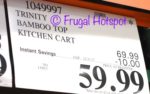 Trinity Bamboo Top Kitchen Cart | Costco Sale Price Trinity Bamboo Top Kitchen Cart | Costco Sale Price