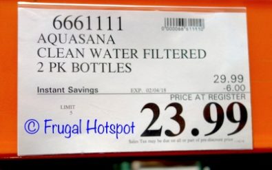 Costco Sale Price: Aquasana Active The Clean Water Filter Bottle 2-Pack