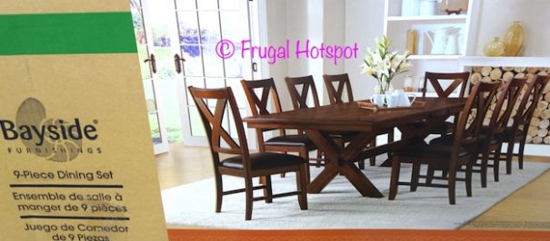 Bayside Furnishings 9-Piece Dining Set at Costco