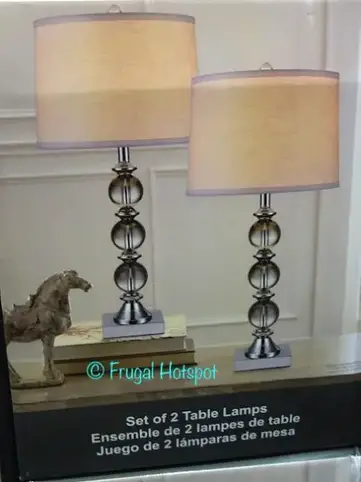 Bridgeport Designs Set Of 2 Table Lamps, Bridgeport Designs Set Of 2 Crystal Table Lamps