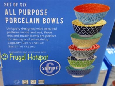 Chelsea Porcelain Bowls 6-Piece Set by Certified International at Costco