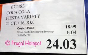 Costco Price: Coca Cola Fiesta Variety