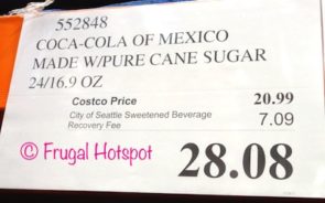 Costco Price: Coca Cola of Mexico Made with Pure Cane Sugar