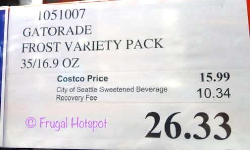 Costco Price: Gatorade Frost Variety Pack