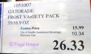 Costco Price: Gatorade Frost Variety pack