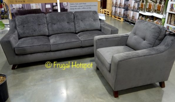 Gray Fabric Sofa + Chair Set at Costco
