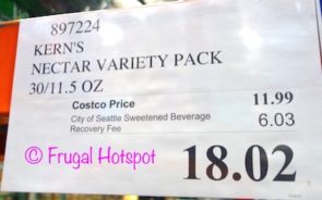 Costco Price: Kerns Nectar Variety Pack