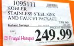 Costco Price: Kohler Sink and Faucet All-In-One Kit Costco Price: Kohler Sink and Faucet All-In-One Kit