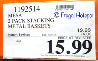 Costco Sale Price: Mesa Provence Stacking Storage Baskets Set of 2