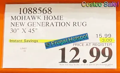 Mohawk New Generation Accent Rug 30 by 45 | Costco Sale Price | Item 1088568