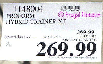 Costco Sale Price: ProForm Hybrid Trainer XT Bike + Elliptical