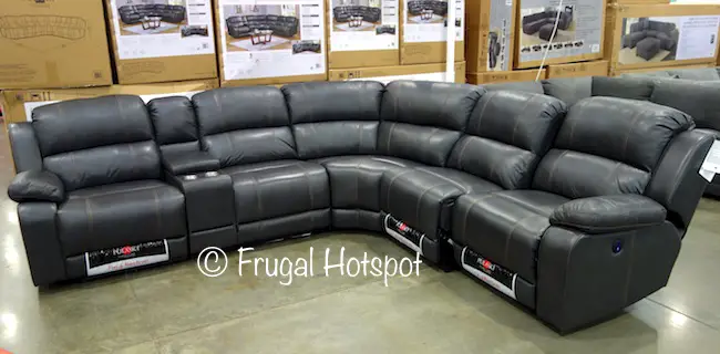 pulaski leather power recliner sofa