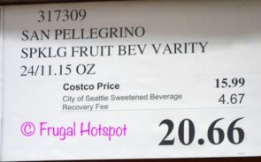 Costco Price: San Pellegrino Sparkling Fruit Beverage Variety Pack