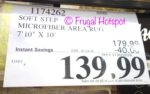 Costco Sale Price: Soft Step Microfiber Shag Rug 7'10" x 10'