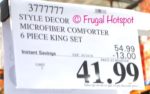 Costco Sale Price: Style Decor Microfiber Comforter 6-Piece Set