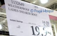 Weatherproof Ladies Sneaker Boot Costco Sale Price