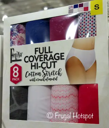 Felina Full Coverage Ladies Hi-Cut Panty 8-Pack at Costco