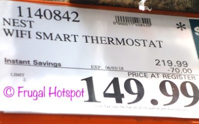Costco Sale Price: Nest WiFi Smart Thermostat Costco Sale Price: Nest WiFi Smart Thermostat