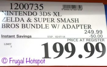 Costco Sale Price: Nintendo 3DS XL Bundle