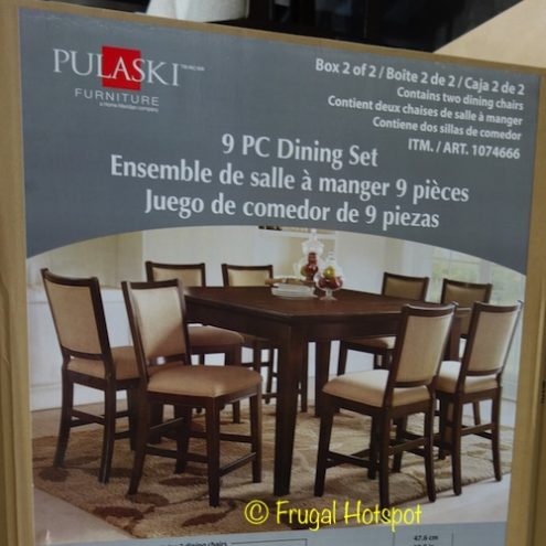 Pulaski Furniture 9-Piece Counter Height Dining Set at Costco 