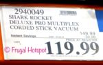 Costco Sale Price: Shark Rocket Deluxe Corded Stick Vacuum