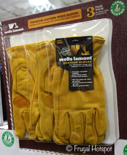 Wells Lamont 3-Pack Leather Work Gloves at Costco