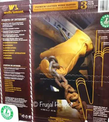 Wells Lamont 3-Pack Leather Work Gloves at Costco