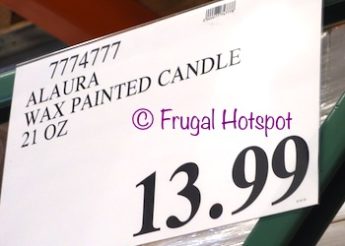 Costco price: Alaura Wax Painted Handmade Fragranced Artisan Candle