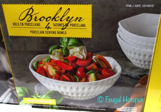 overandback Brooklyn 4-Piece Porcelain Serving Bowl Set at Costco