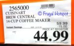 Costco Sale Price: Cuisinart Brew Central 14-Cup Coffee Maker
