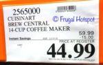 Costco Sale Price: Cuisinart Brew Central 14-Cup Coffee Maker Costco Sale Price: Cuisinart Brew Central 14-Cup Coffee Maker