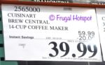 Costco Sale Price: Cuisinart Brew Central 14-Cup Coffee Maker